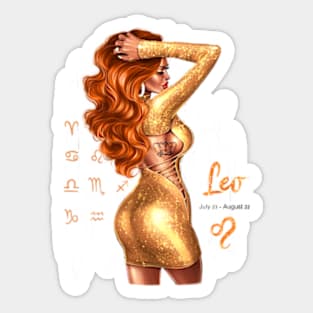 Leo Woman Sticker